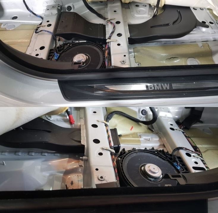 [리버스399] bmw5시리즈 실내방음 작업 시공 사진 5