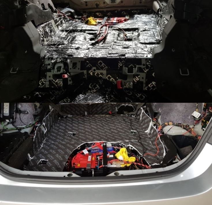 [리버스399] bmw5시리즈 실내방음 작업 시공 사진 11