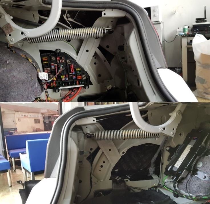 [리버스399] bmw5시리즈 실내방음 작업 시공 사진 12
