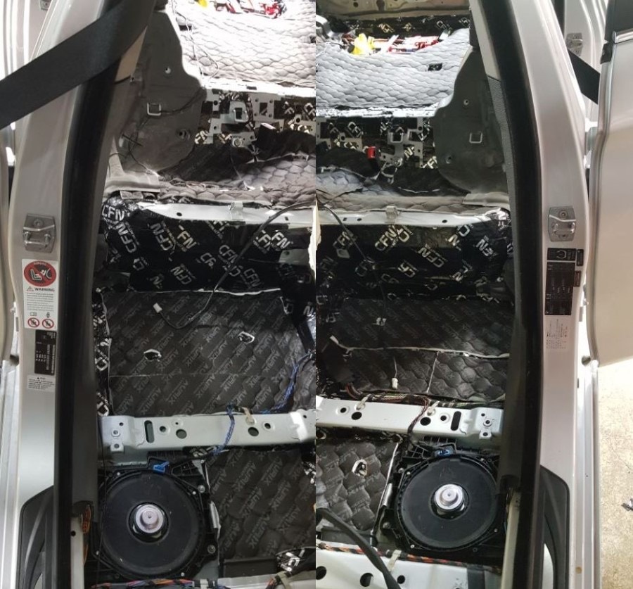 [리버스399] bmw5시리즈 실내방음 작업 시공 사진 14