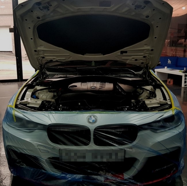 [리버스399] BMW 320D 엔진방음.휀더방음 작업 시공 사진 2