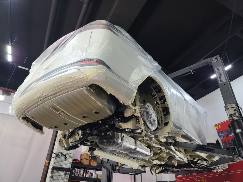 자동차 노면소음,풍절음 감소 시공 사진 55